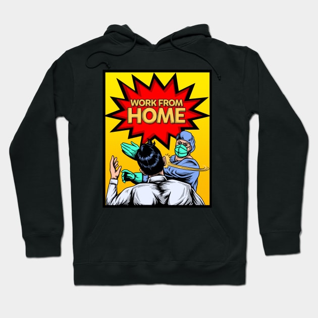 work from home Hoodie by opoyostudio